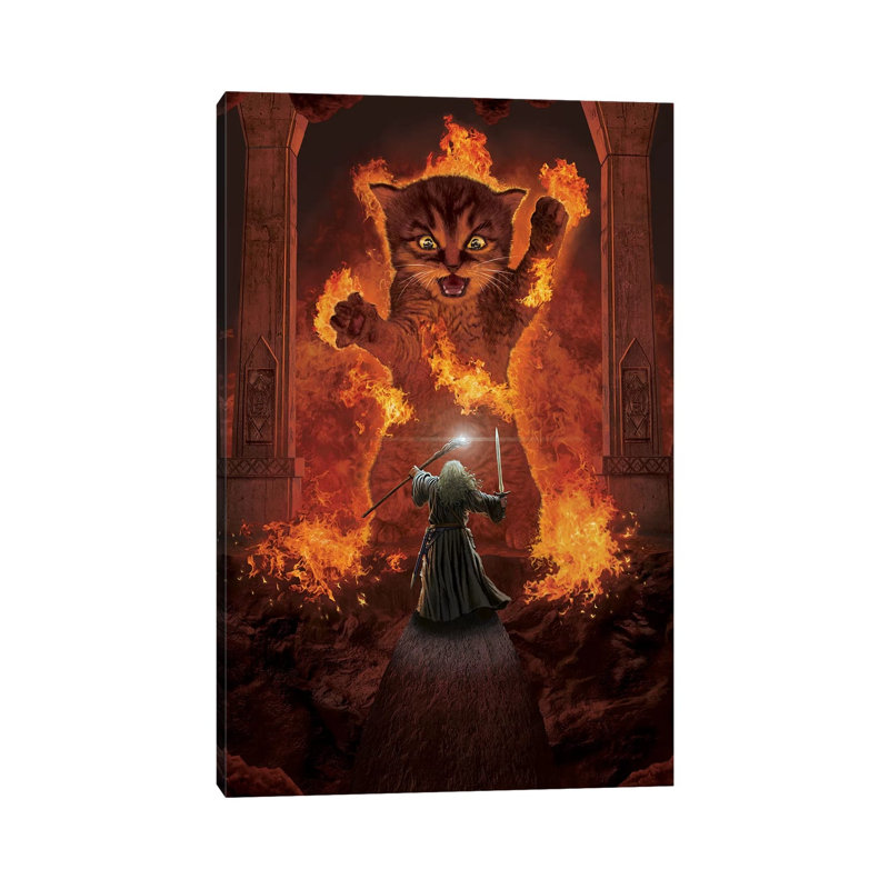 You Shall Not Pass! by Vincent Hie - Print on Canvas, Wrapped Canvas, 30.48 cm H x 45.72 cm W