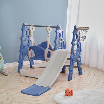 Rowlands Zoomie Kids Plastic Swing Set with Swing(s) , 1 Slide(s)