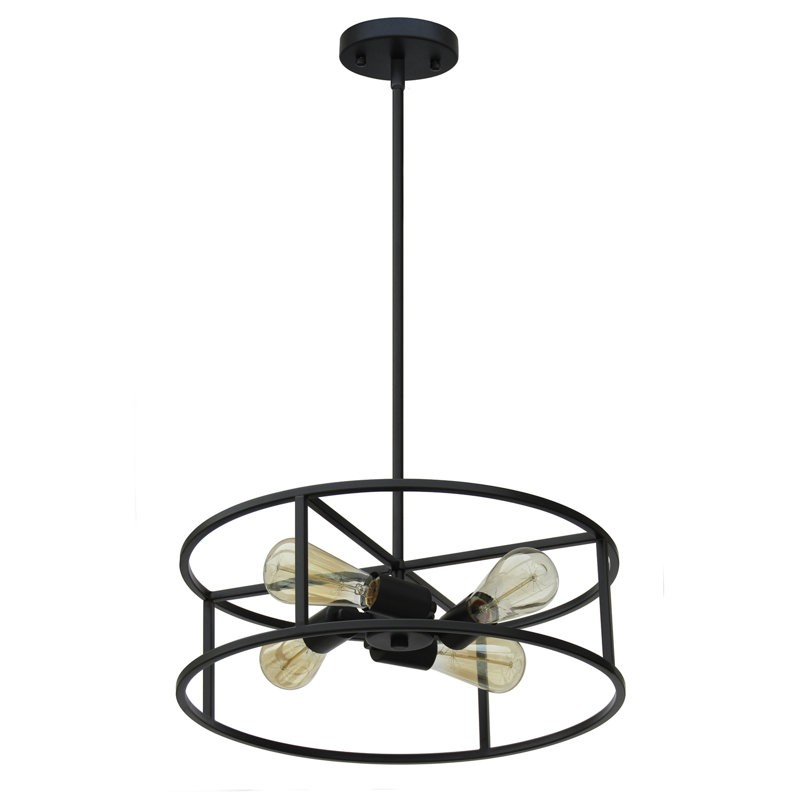 4 - Light Dimmable Lantern Chandelier