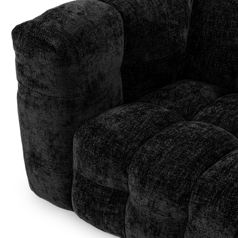 Walter 94" Sofa Beige, Zinc Black