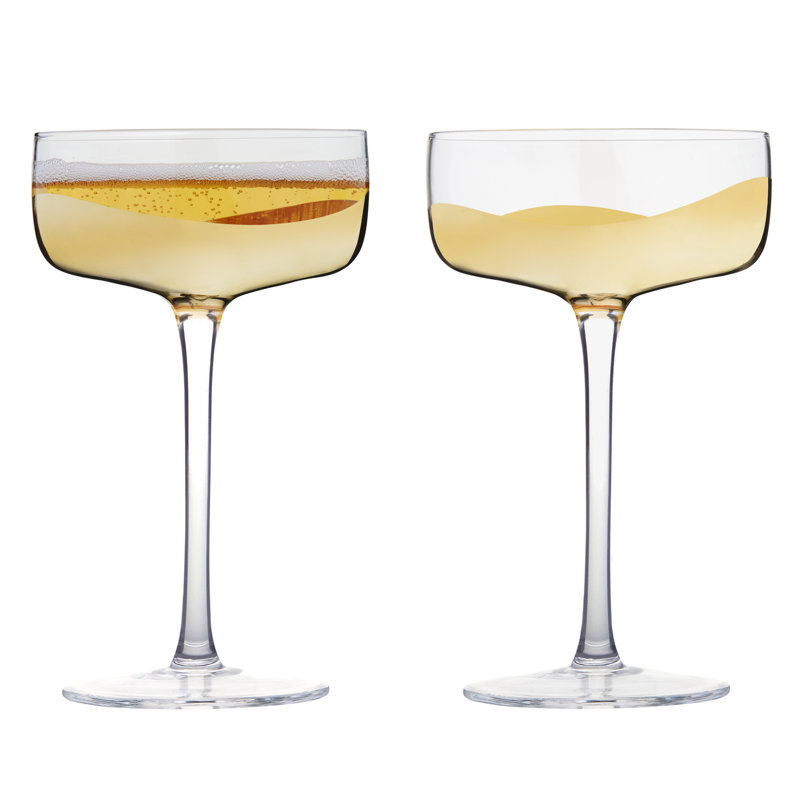 Vague 8,5 oz Ensemble coupe champagne, Or
