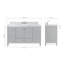 Ensemble de meuble-lavabo simple Cambridge-110870683-134281924-134281925