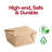 22 oz. Kraft Folded Paper #1 Container - 450 Containers