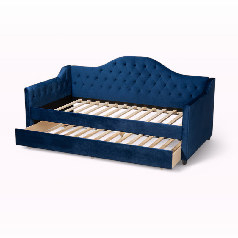 Freya Upholstered Daybed, Twin, Blue