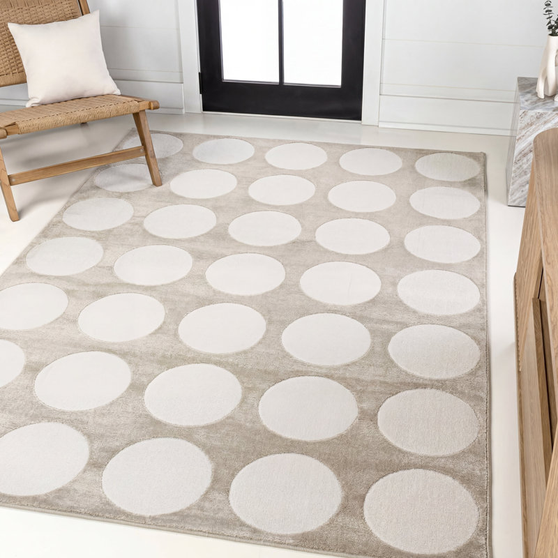 Tapis beige / crème Edden, Rectangle 2 pi 11 po x 5 pi