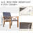 3 Pieces Patio Bistro Set