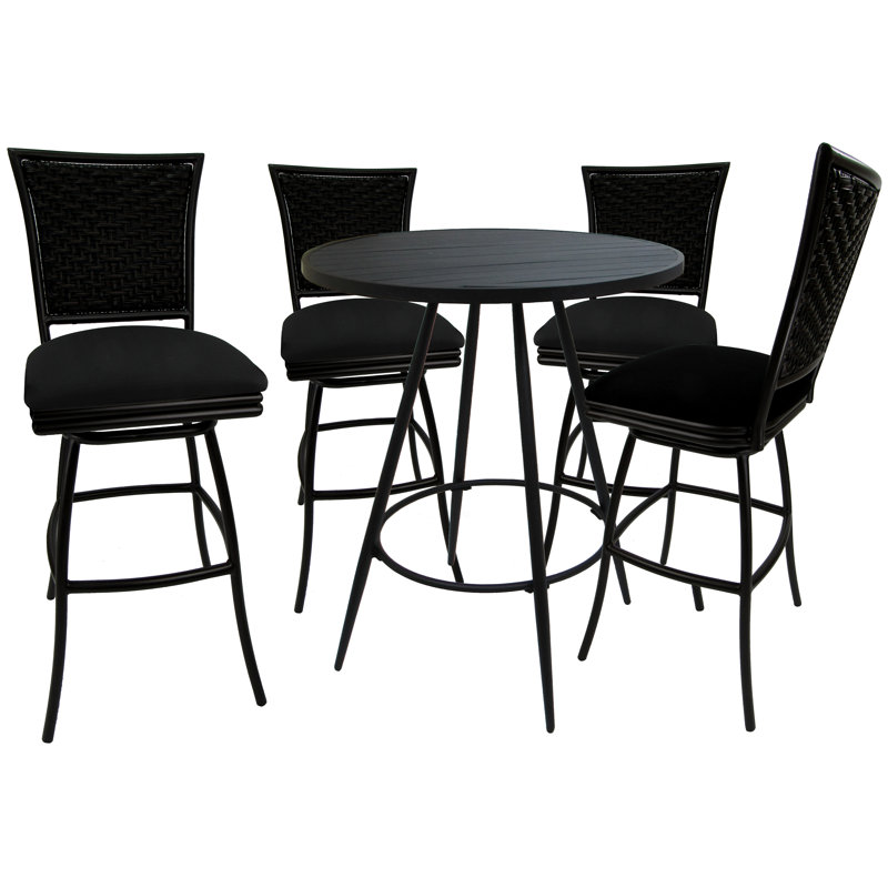 Tabouret Antaneice, Noir