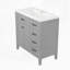 Meuble-lavabo avec tiroirs 36 po, 36 po avec lavabo-1111744158