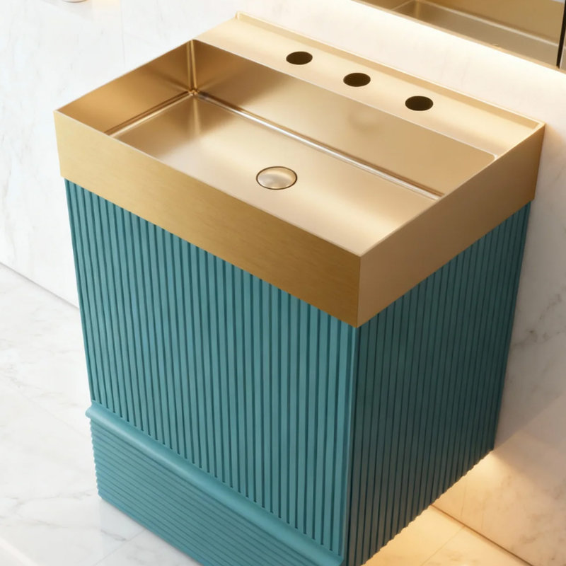 Ensemble de meuble-lavabo 20 "avec lavabo, Turquoise