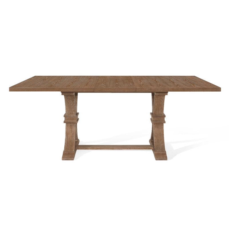 Table de salle à manger extensible Devingo, Brun