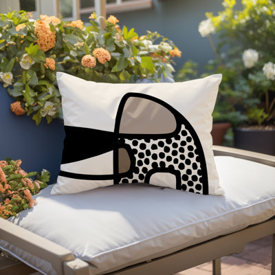 Coussin lombaire réversible intérieur / extérieur Jai Abstract