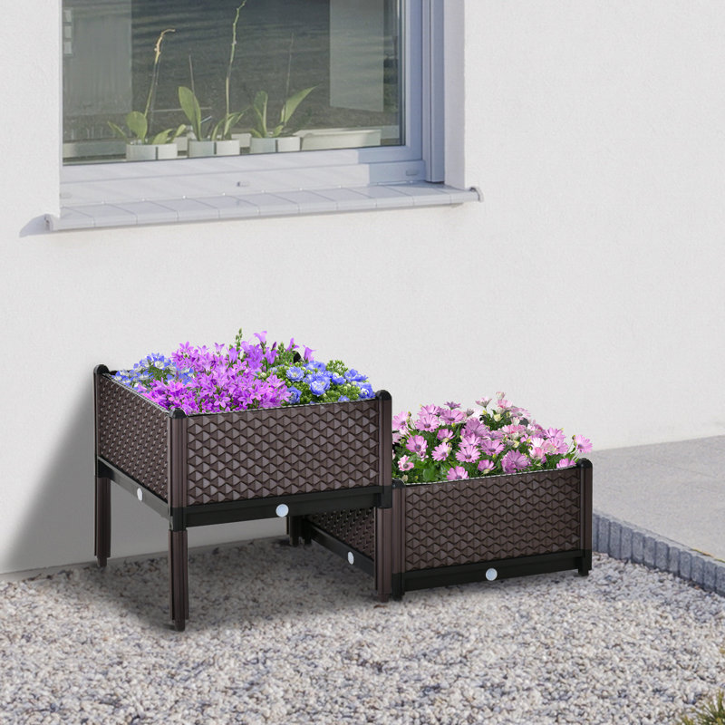 Lit de jardin surélevé 1,64 pi x 1,64 pi Carncastle