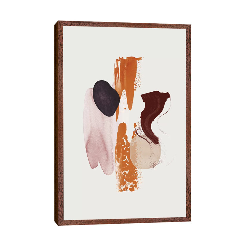 Fulfilled by Leemo - Painting on Canvas, 152.5 cm H x 101.5 cm W, Classic Brown Wood Framed