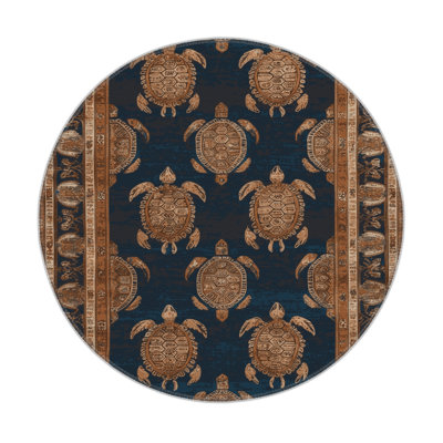 Tapis d'intérieur et d'extérieur brun Persian