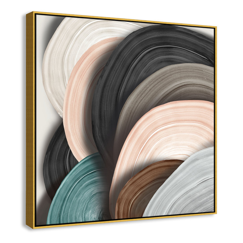 Disques II par Eva Watts, H 41,5 po x l 41,5 po, Or