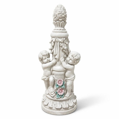 Pair of Climbing Children Garden Statues, Premium Magnesium Oxide Decorative Figurines for Outdoor Courtyards, Lawns, Patios, Flower Beds, Backyards, Porches, Indoor Bookshelves and Mantels, Weather-Resistant Lifelike Decor