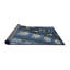 Tapis bleu/ivoire à motifs Niobrara-993039305