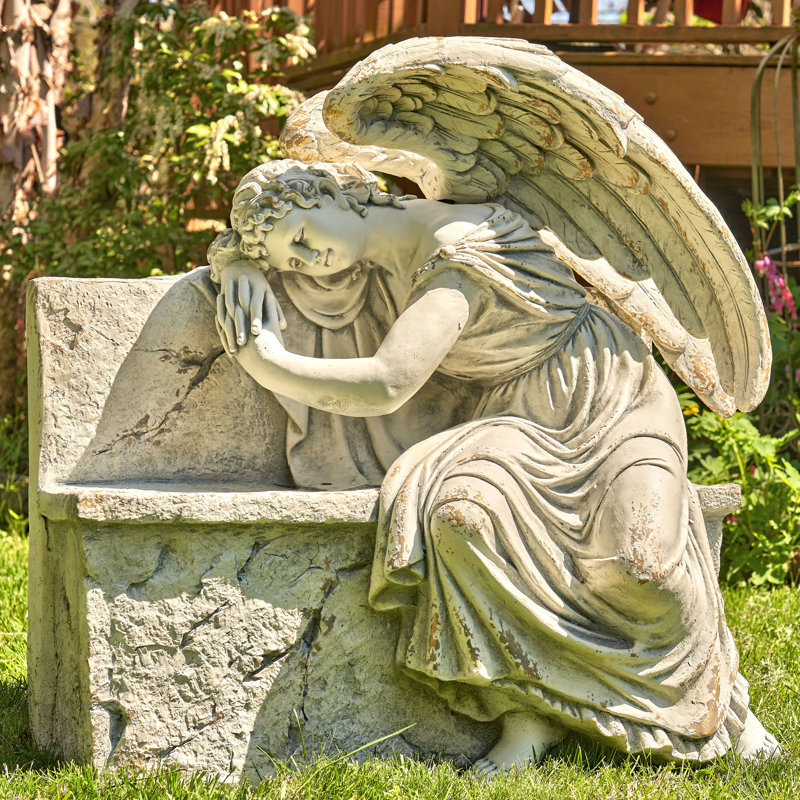 Stehouse Angels & Cherubs Weather Resistant Concrete Garden Statue