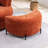 Kavonta Upholstered Slipcovered Swivel Barrel Chair with Ottoman-90074955