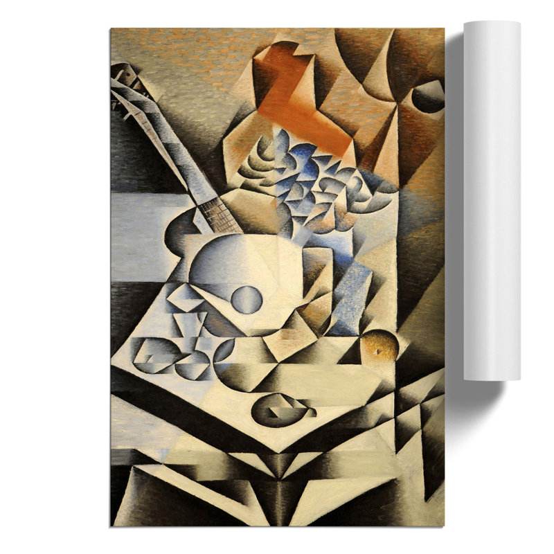 Still Life with Flowers by Juan Gris - Frameless Print, 59cm H x 42cm W x 0.1cm D