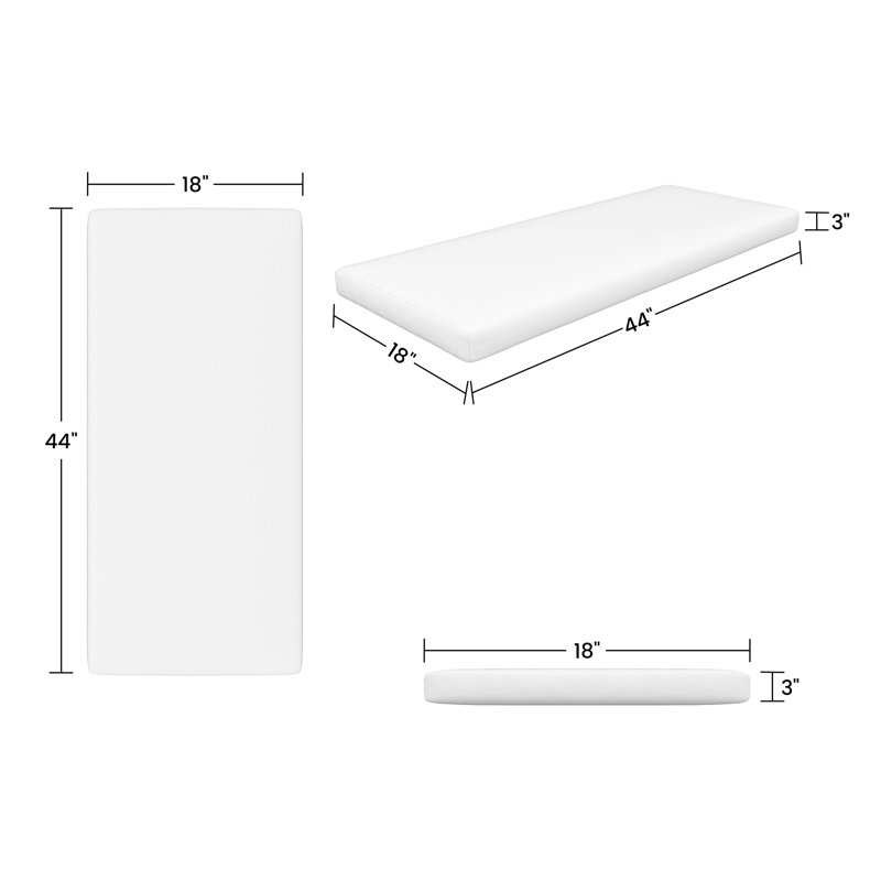 Sunbrella® Bench Cushion, Canvas Natural Sunbrella® Canvas