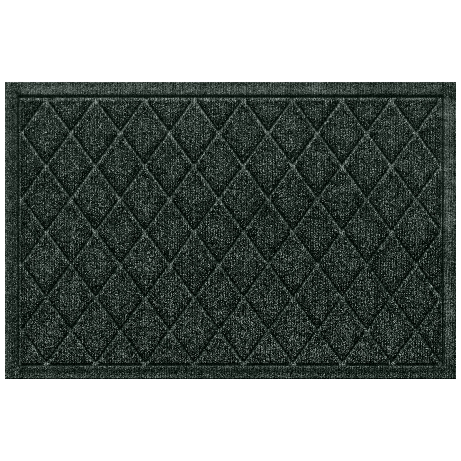 WaterHog Non-Slip Indoor/Outdoor Doormat, Evergreen, Rectangle 24" x 36"