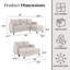 Canapé modulaire avec méridienne de rangement Chineta-2096482926