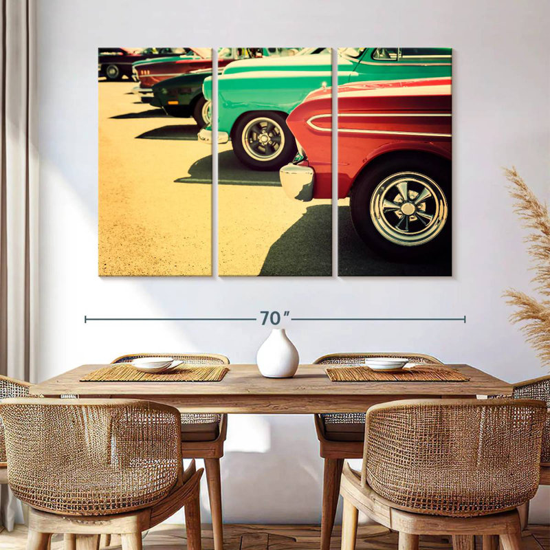 Mehar Parked Vintage Cars, H 14 po x l 23 po