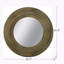 Miroir d'appoint rond doré et noir