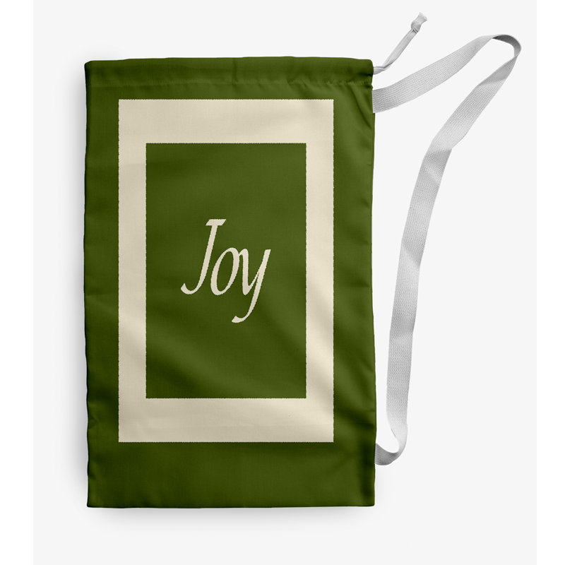 Fabric Laundry Bag with Handles, Small (29" H x 18" W), Olive
