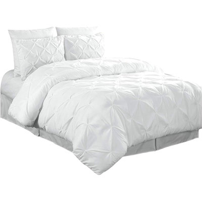 Berlin Pintuck Microfiber 3-Piece Comforter Set