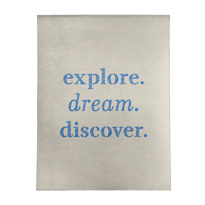 Quotes Chenille Indoor Rug, Rectangle 5' x 7'