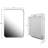Recessed Bathroom Mirror Cabinet With Adjustable Shelf - 16X24 Inch, White Metal Frame, Modern Framed Adjustable, Contemporary Style-209628599