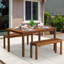 Ermont Solid Wood Outdoor Bench