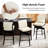 Lafrance Modern Faux Leather Swivel Barstool with Removable Back Cushion and Solid Wood Legs(Set of 2)-799907