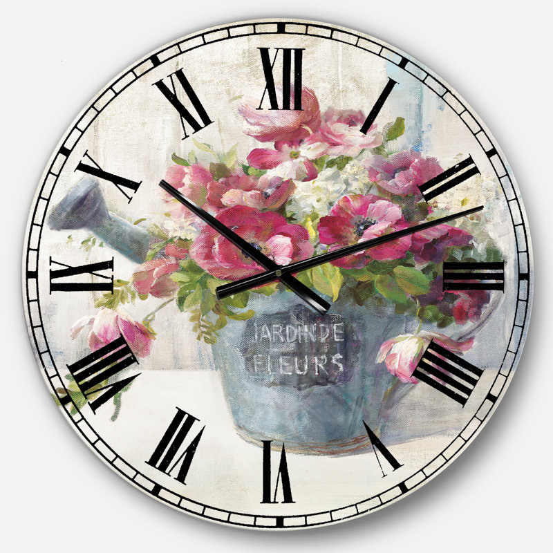 Maison Des Fleurs I - Horloge murale, Moyen