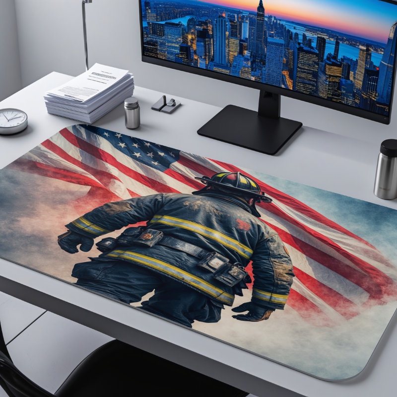 Polyester Desk Pad, 14.4x12.1
