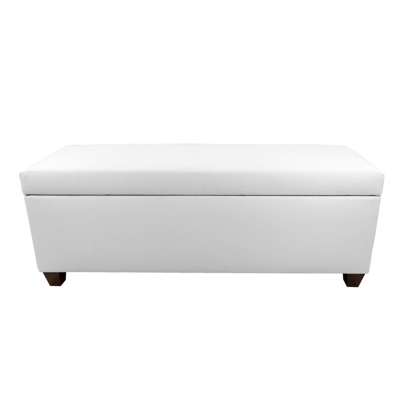 Kenley 36 Pair Shoe Storage Bench, White/Yellow