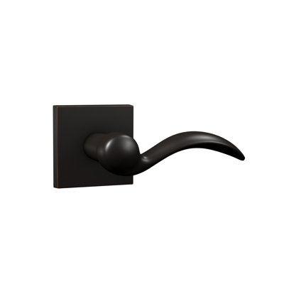 Bravura 909-7 Columbus Passage Lever on Square Contemporary Rose in Satin Nickel - L