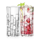 Highball Glass -  Set of 2 Hiball Tumblers - Glass Crystal Tumbler -  Bar Glassware, 11.6 oz.