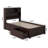 Casandra Solid Wood Platform Bed with Panel Footboard, Storage Drawers & USB Charger-87655098-87655097