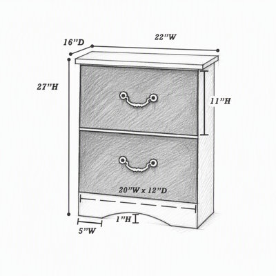 Classic Antique Finish 1pc Nightstand 2 Drawers Storage Bedside Table Bedroom Furniture