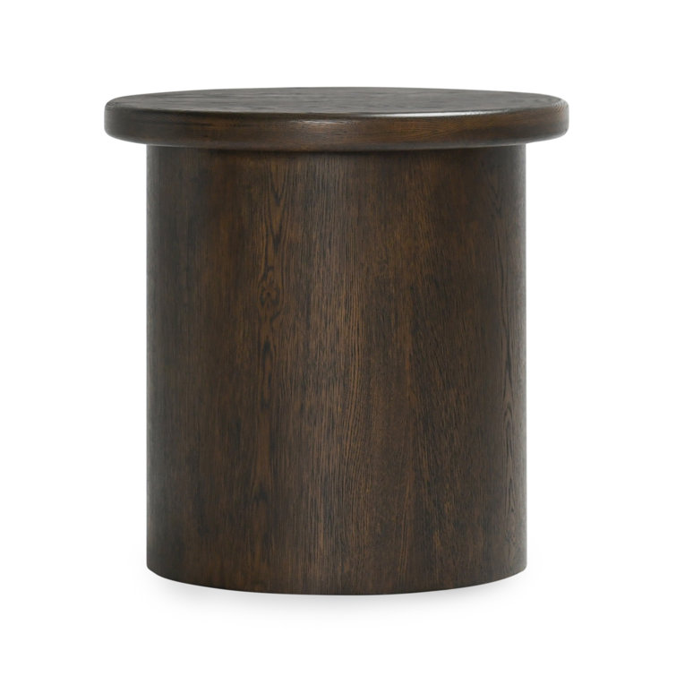 Runa 22" Wood End Table In Coffee Brown 