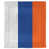 Blanc / bleu royal / orange