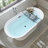 59" x 30" Freestanding Soaking Acrylic Bathtub-81515713