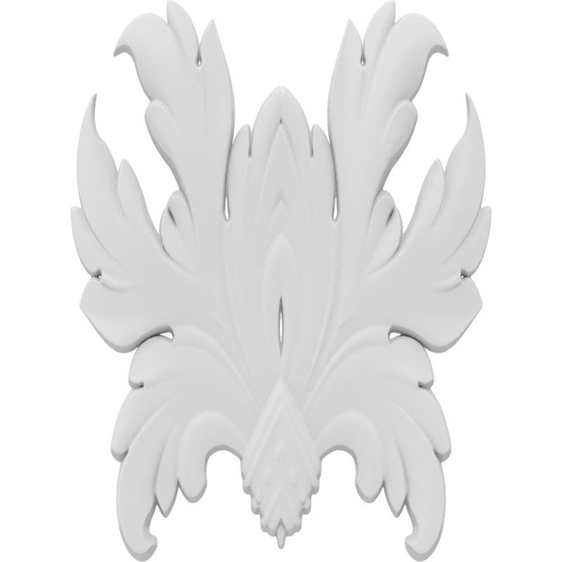 Rosette Geneva, H 3 po x l 2,25 po x P 0,25 po