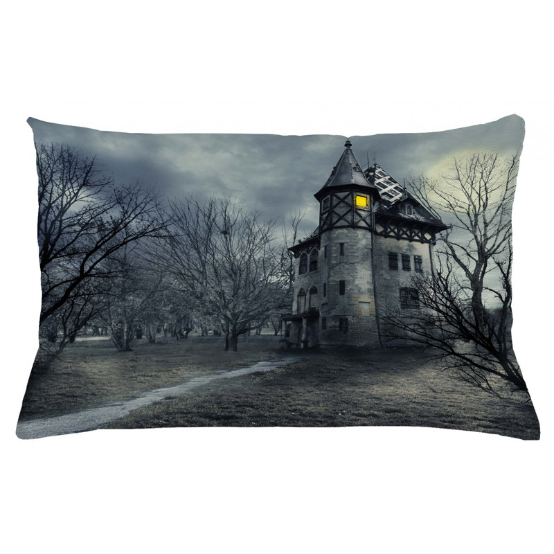 Housse de coussin lombaire intérieur/extérieur halloween, 16 po x 26 po