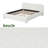 White Boucle Upholstered Bed-791905059