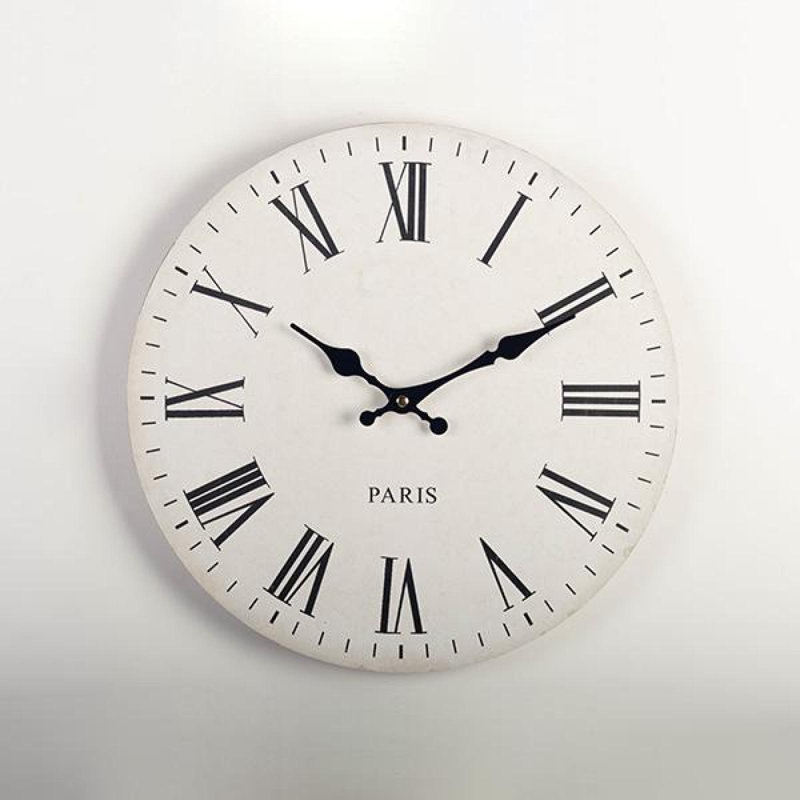 Horloge murale Paris avec chiffres romains