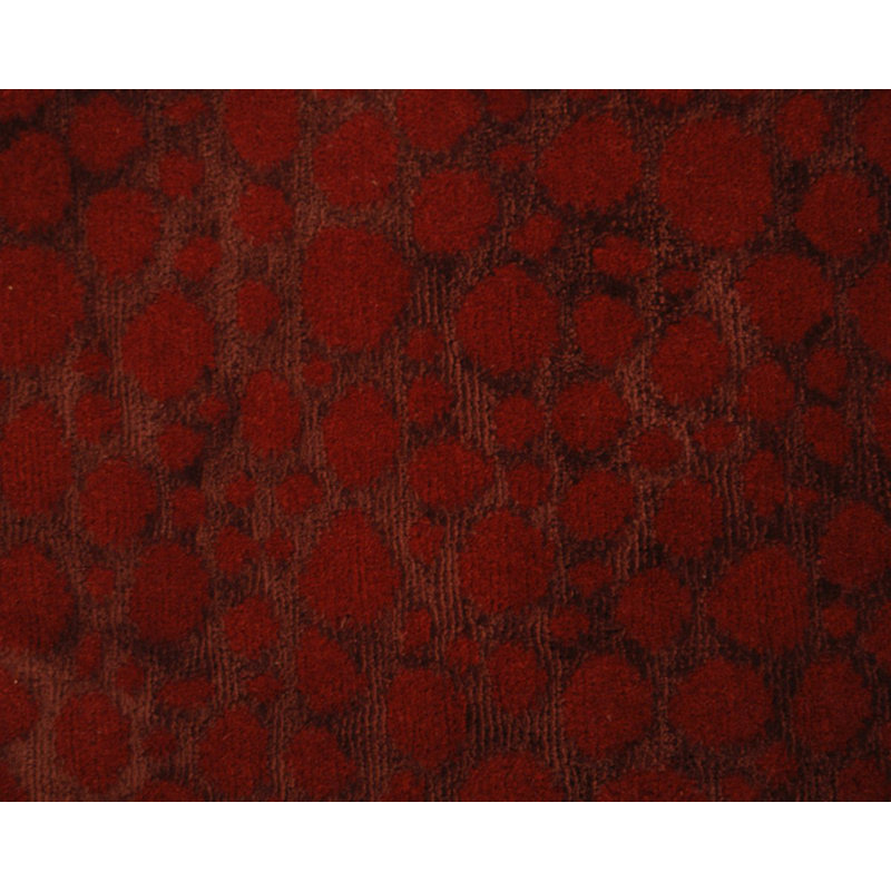 Moondrops Red Laquer Area Rug in Red, Rectangle 10' x 14'